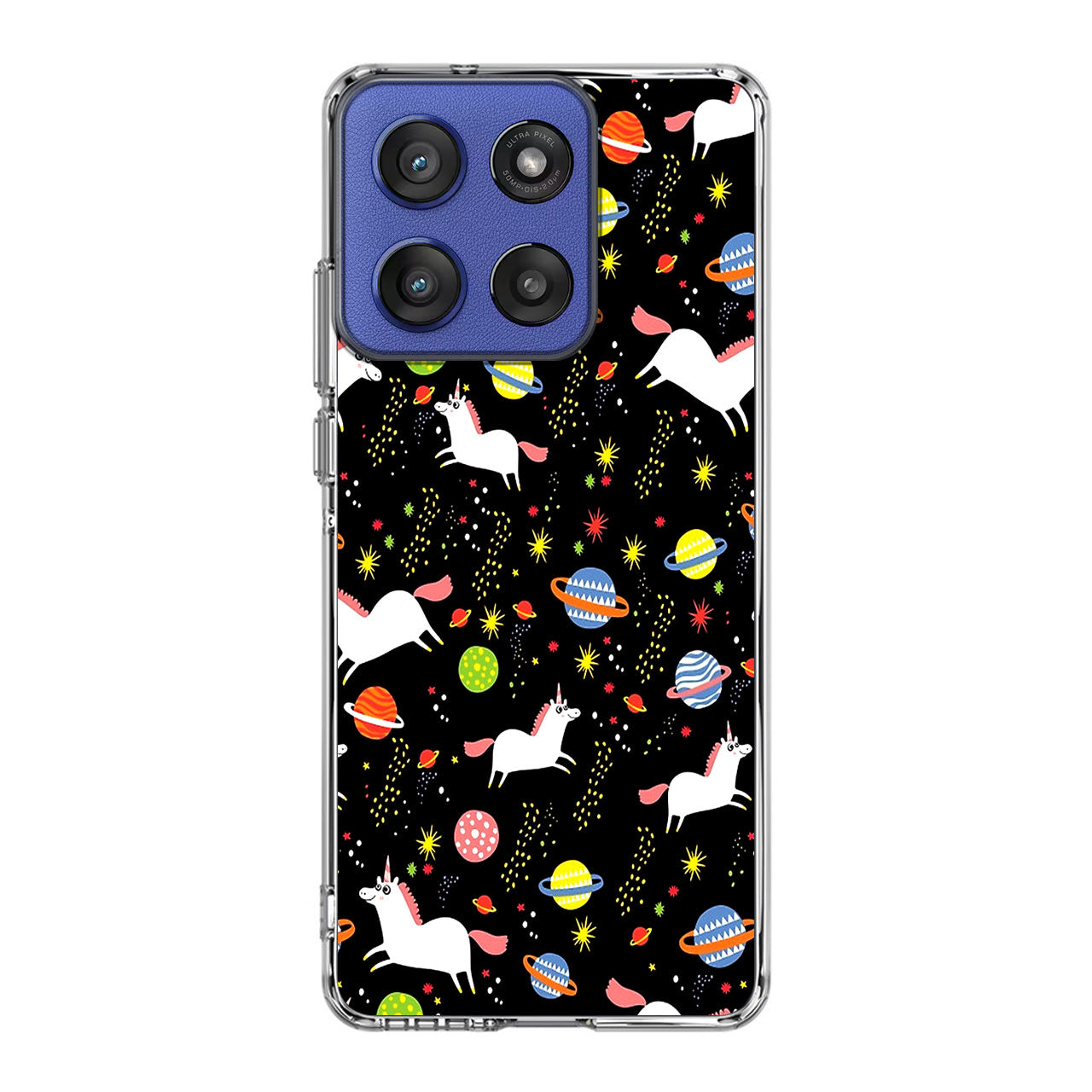 Space Unicorn Pattern Motorola Moto G Stylus 2025 Case