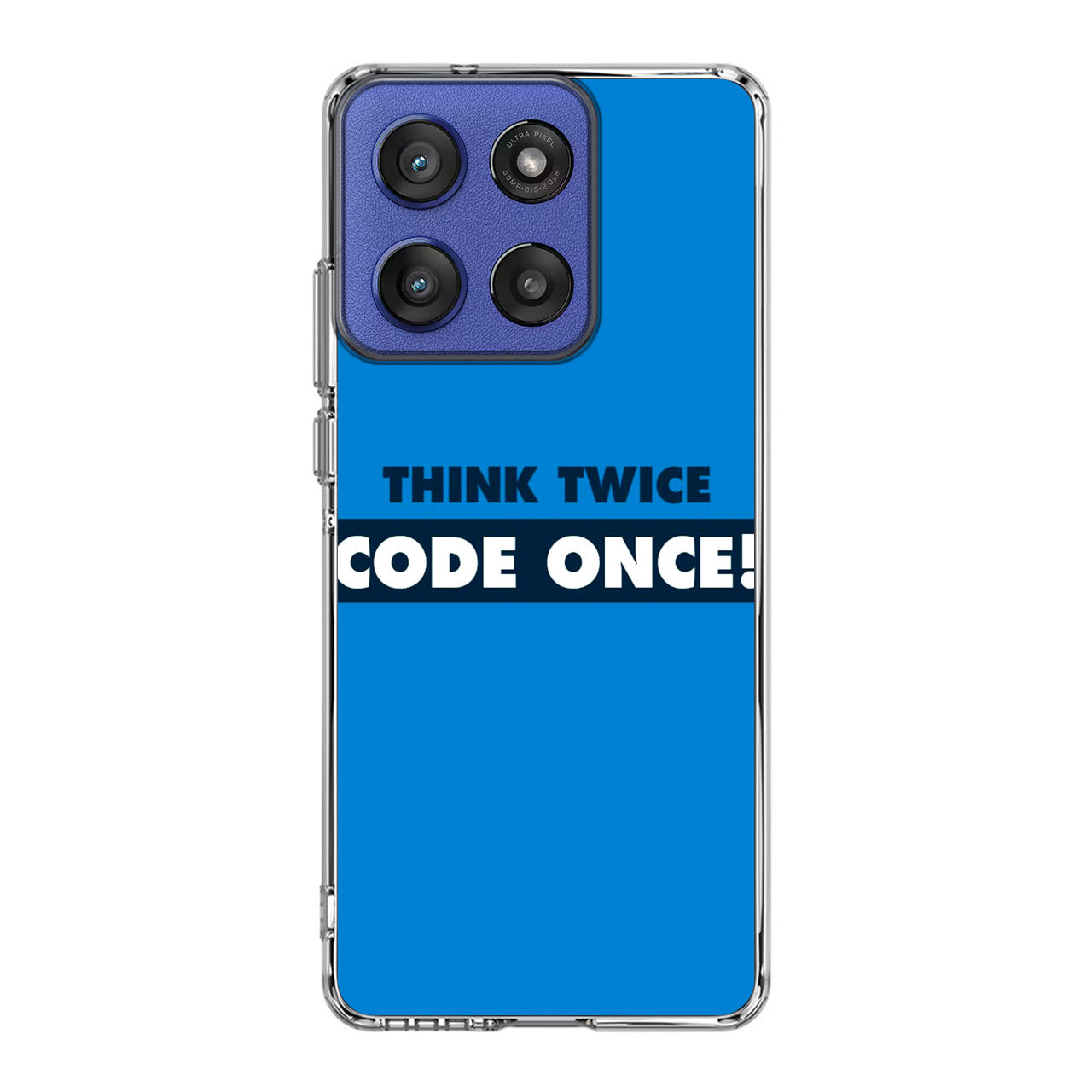Think Twice Code Once Motorola Moto G Stylus 2025 Case