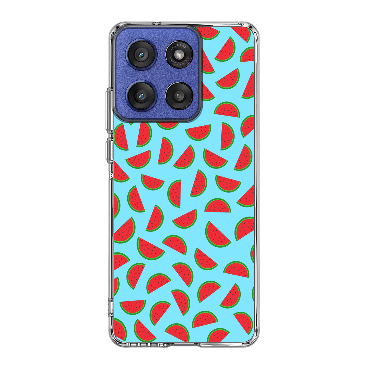 Watermelon Fruit Pattern Blue Motorola Moto G Stylus 2025 Case