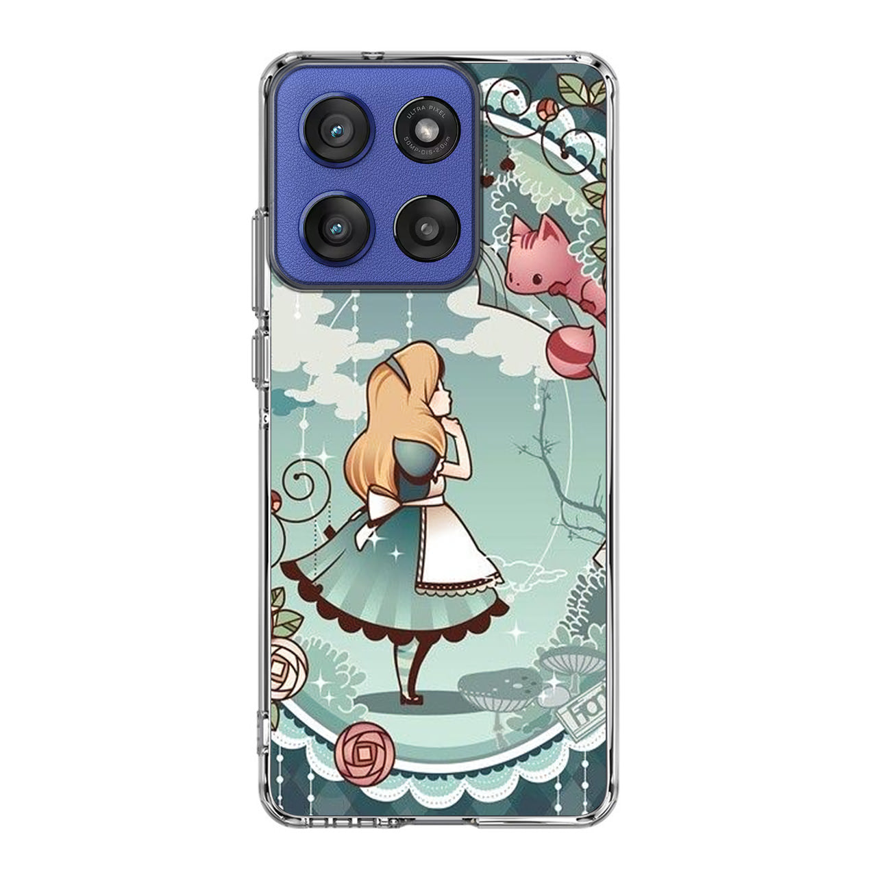 Alice And Cheshire Cat Poster Motorola Moto G Stylus 2025 Case