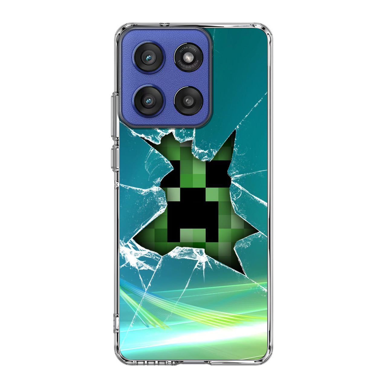 Creeper Glass Broken Green Motorola Moto G Stylus 2025 Case