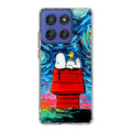 Dog Lying Under Starry Night Van Gogh Motorola Moto G Stylus 2025 Case