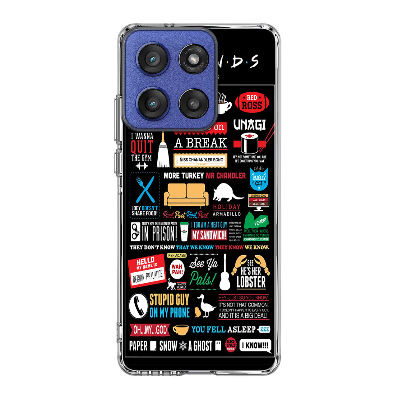 Friends TV Show Quotes Poster Motorola Moto G Stylus 2025 Case