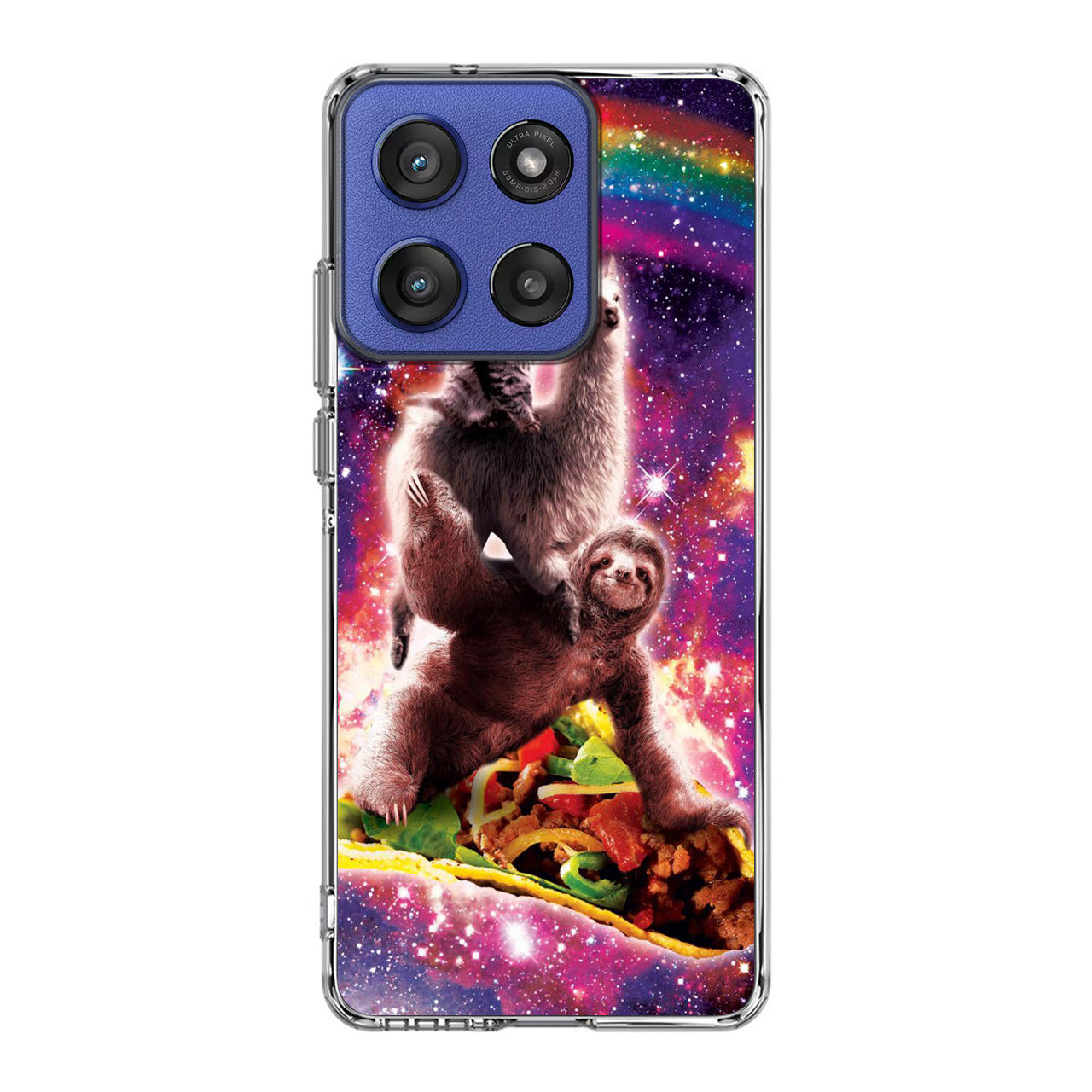 LLama Sloth And Cat Playing Together Motorola Moto G Stylus 2025 Case