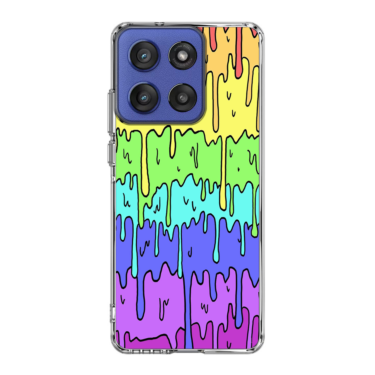 Pastel Kawaii Melting Rainbow Motorola Moto G Stylus 2025 Case