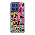 Rainbow Unicorn Quote Motorola Moto G Stylus 2025 Case