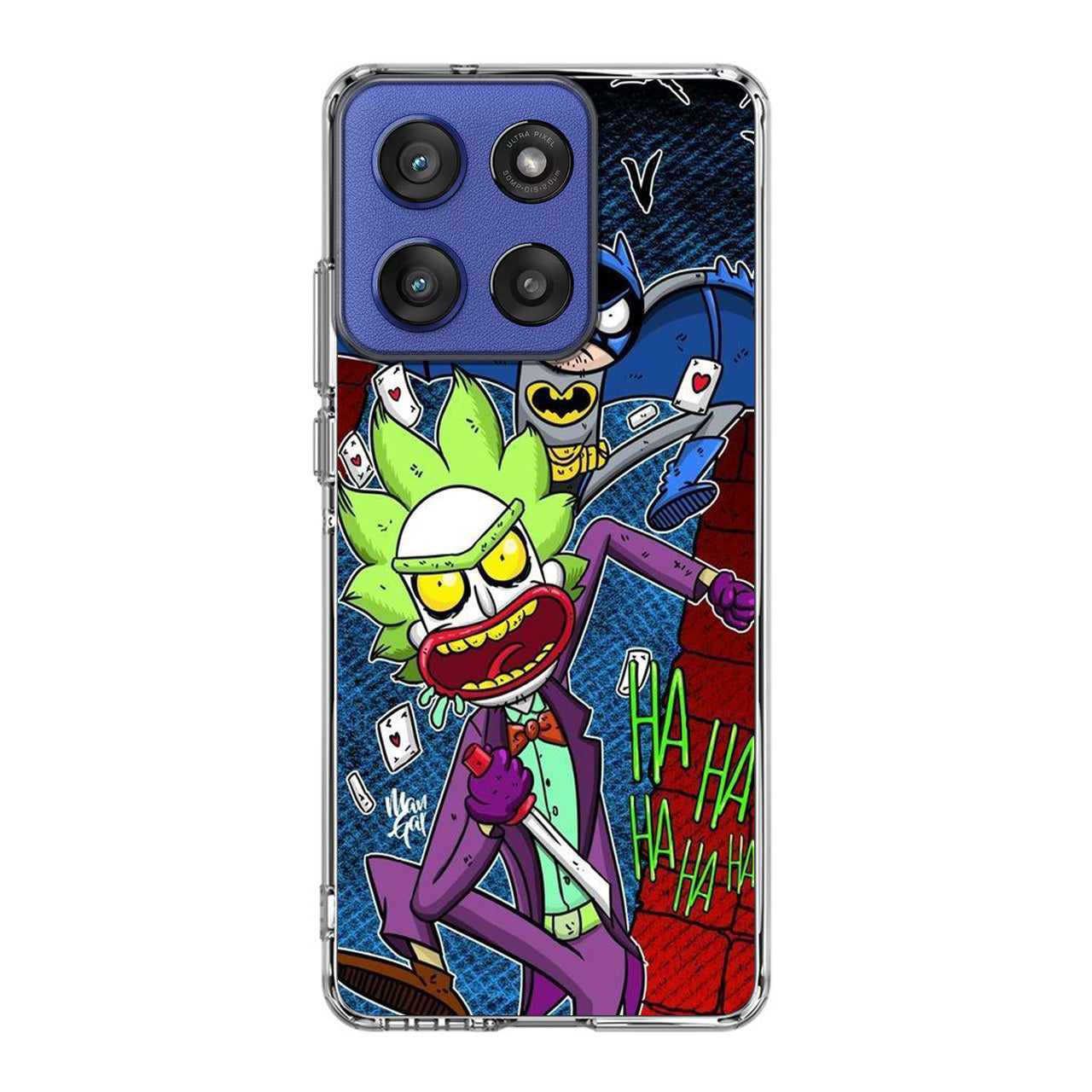 Rick And Morty Bat And Joker Clown Motorola Moto G Stylus 2025 Case