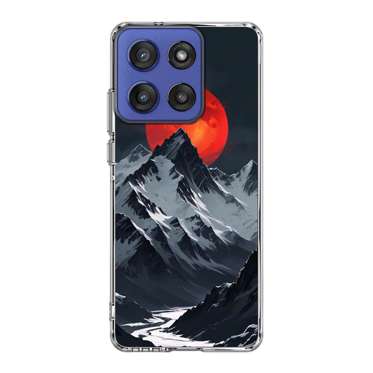 Crimson Eclipse The Mountain Motorola Moto G Stylus 2025 Case