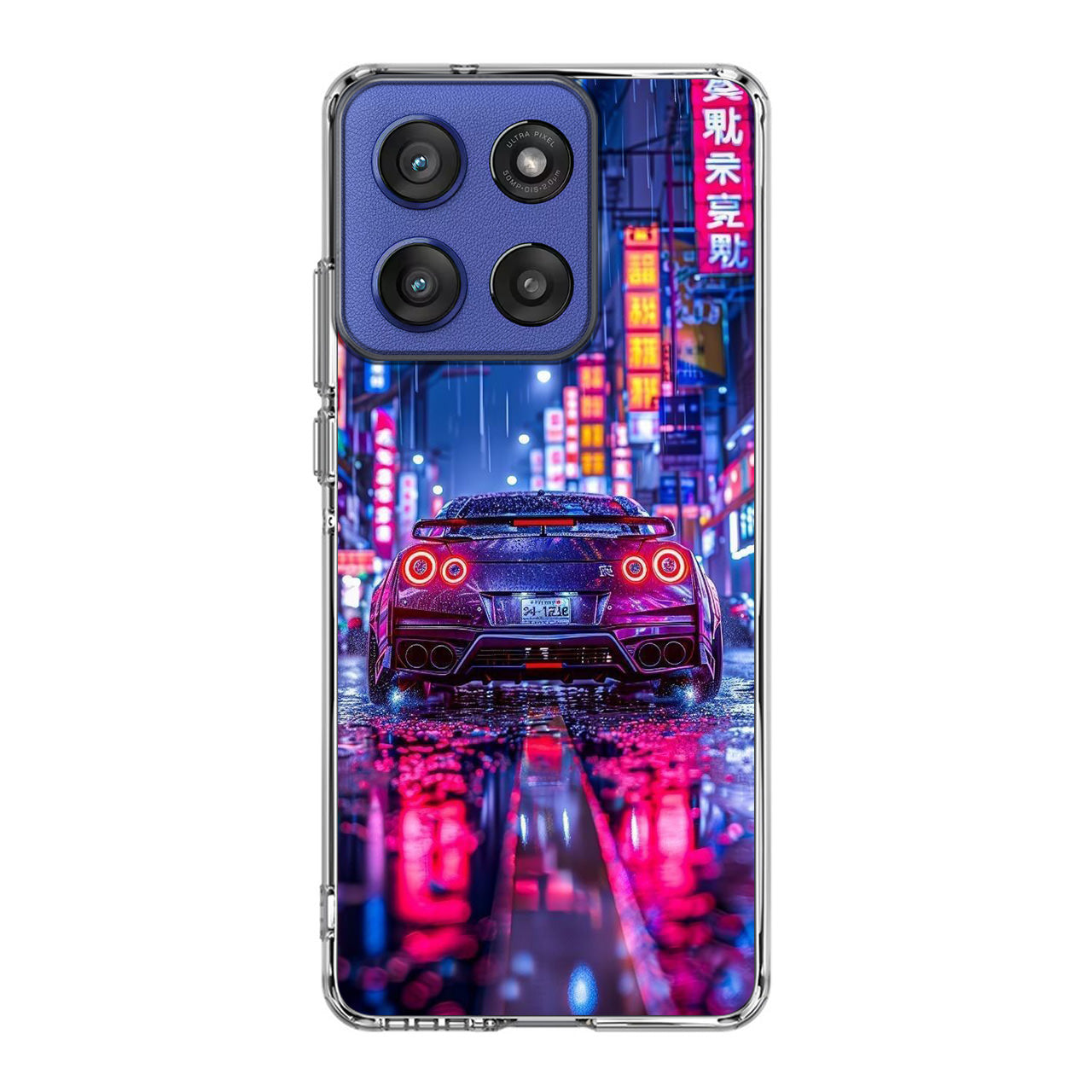 Neon Midnight Drift Tokyo Rain Motorola Moto G Stylus 2025 Case