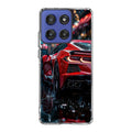 Red Sport Car in the Rain Motorola Moto G Stylus 2025 Case