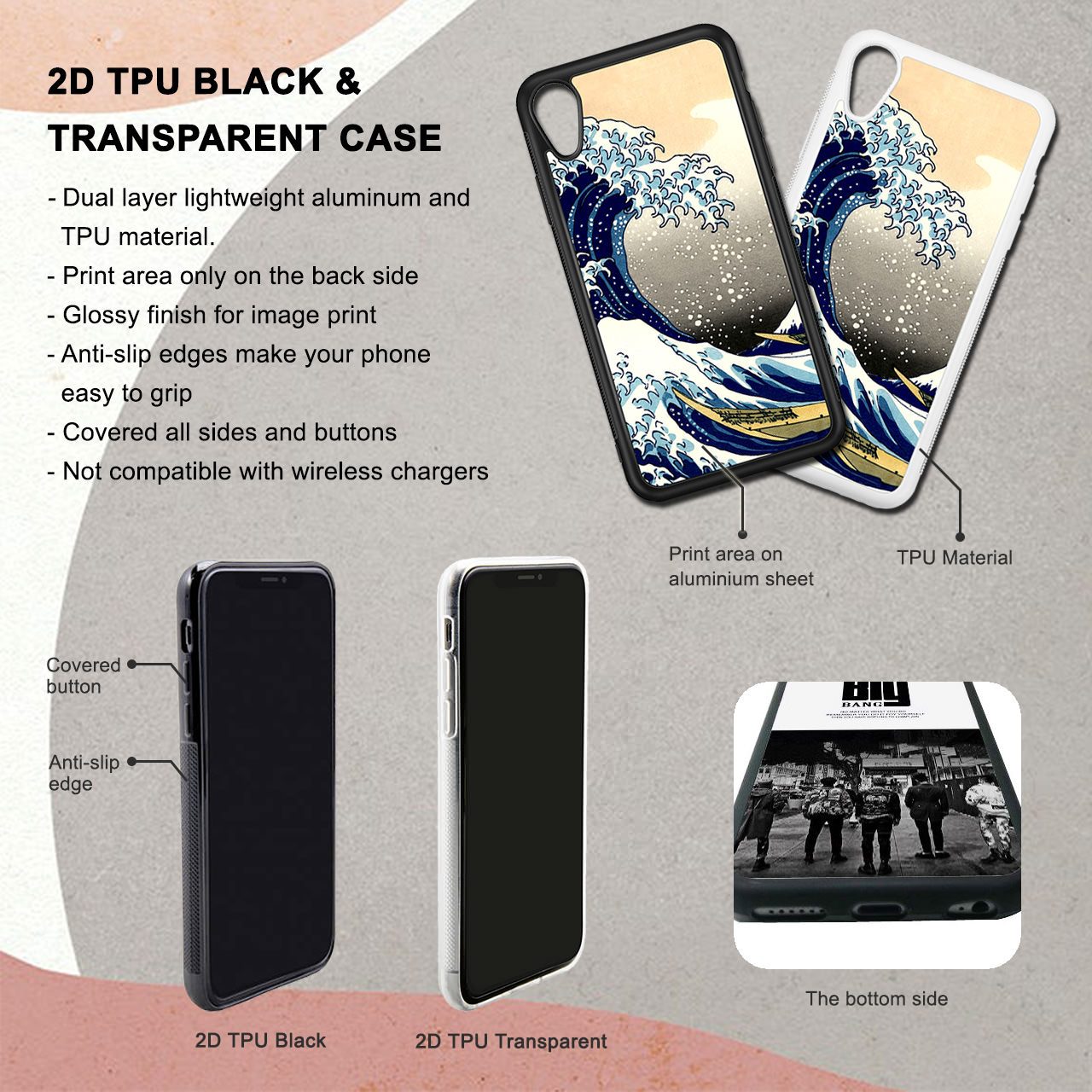 Black Snake Skin Texture iPhone 6/6S Case