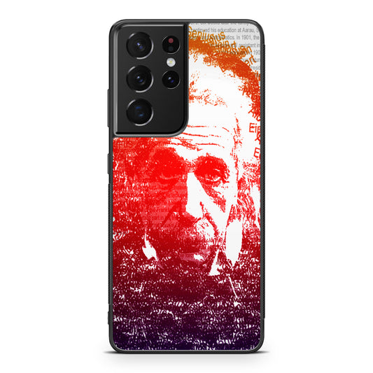Albert Einstein Art Galaxy S21 Ultra Case