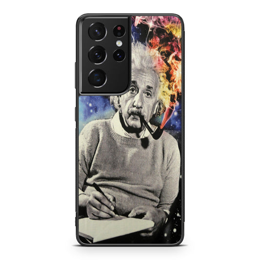 Albert Einstein Smoking Galaxy S21 Ultra Case
