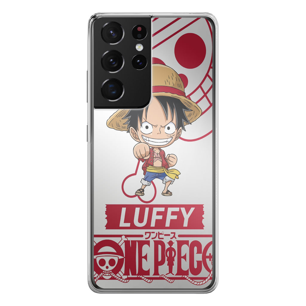 Chibi Luffy Galaxy S21 Ultra Case