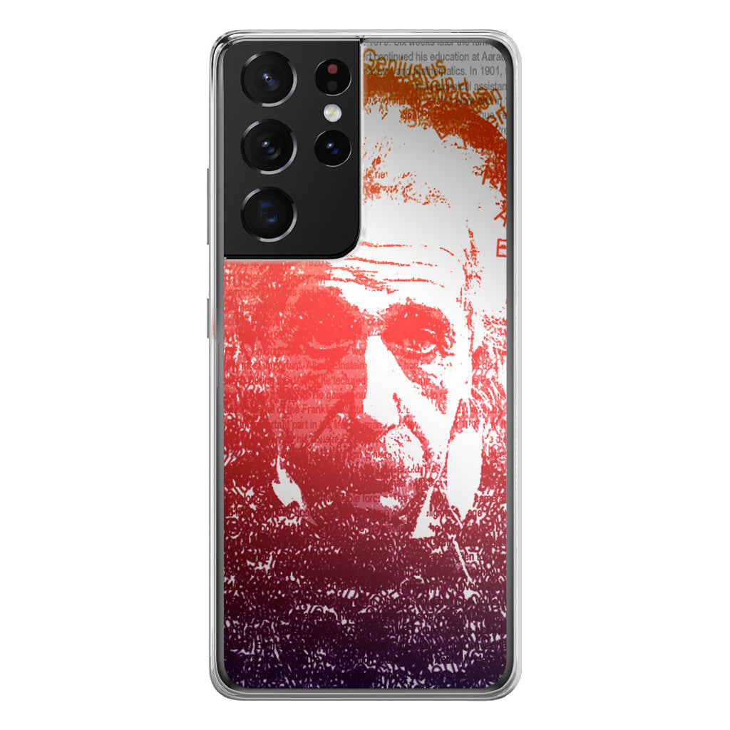 Albert Einstein Art Galaxy S21 Ultra Case