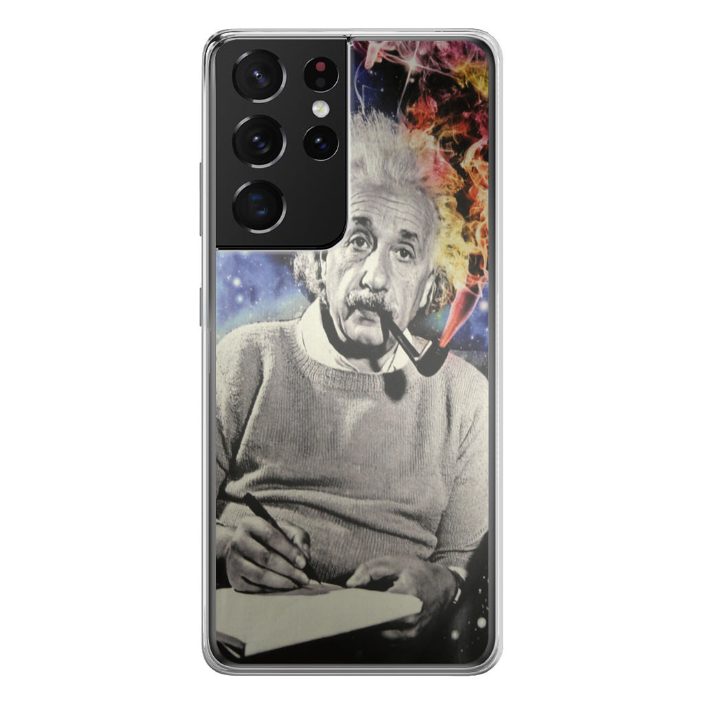 Albert Einstein Smoking Galaxy S21 Ultra Case