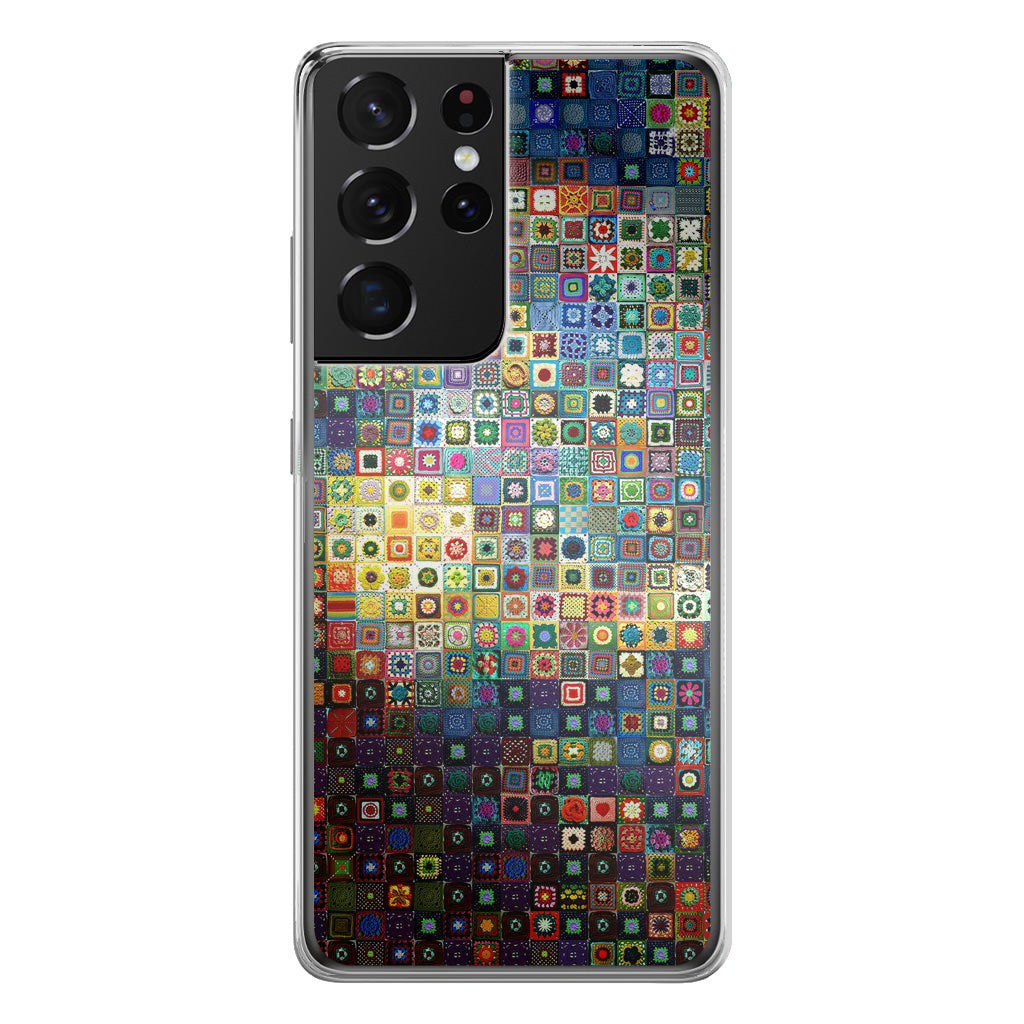 Starry Night Tiles Galaxy S21 Ultra Case