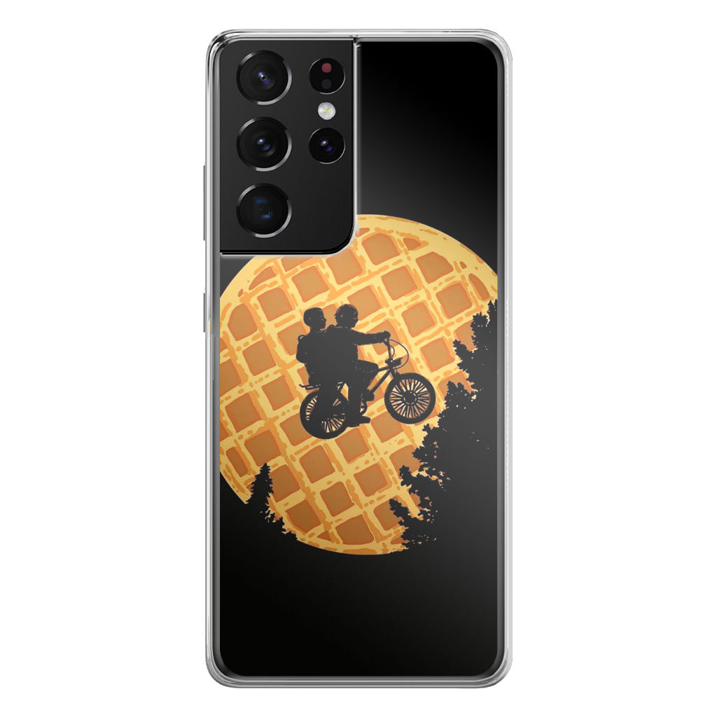 Waffle Moon Stranger Things Galaxy S21 Ultra Case