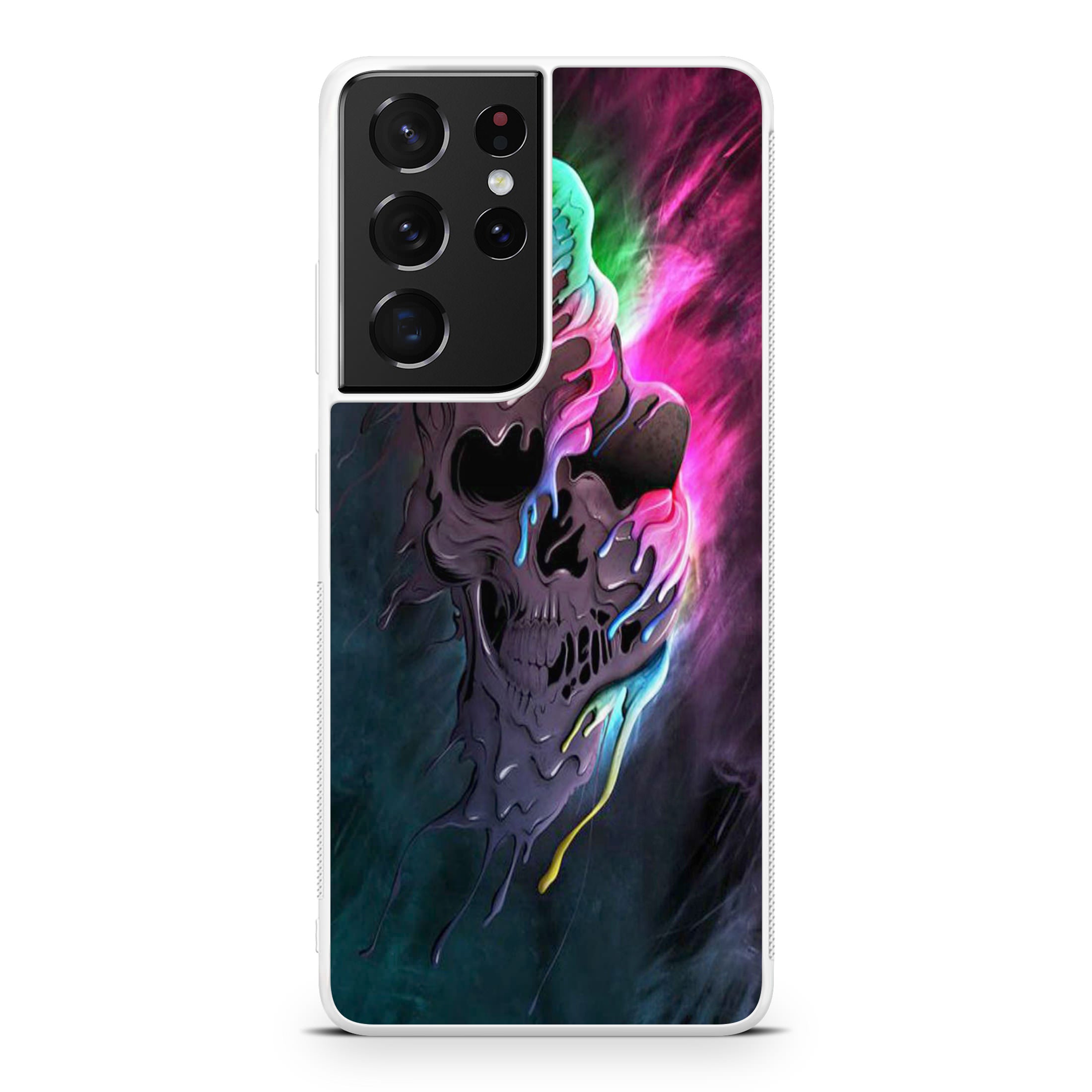 Melted Skull Galaxy S21 Ultra Case