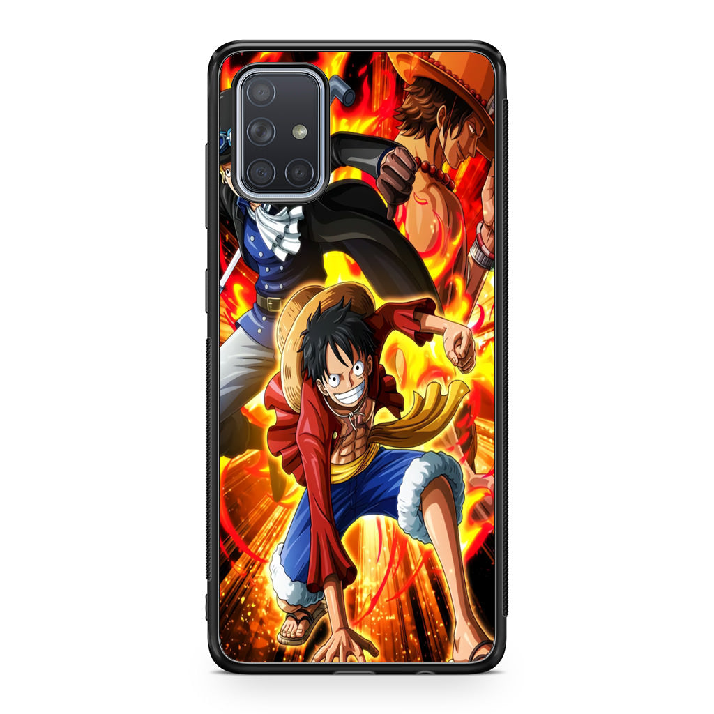 Ace Sabo Luffy Brotherhood Galaxy A51 / A71 Case