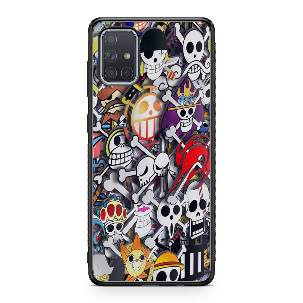All Pirate Symbols One Piece Galaxy A51 / A71 Case