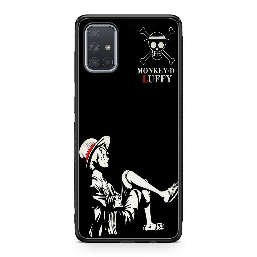Monkey D Luffy Black And White Galaxy A51 / A71 Case