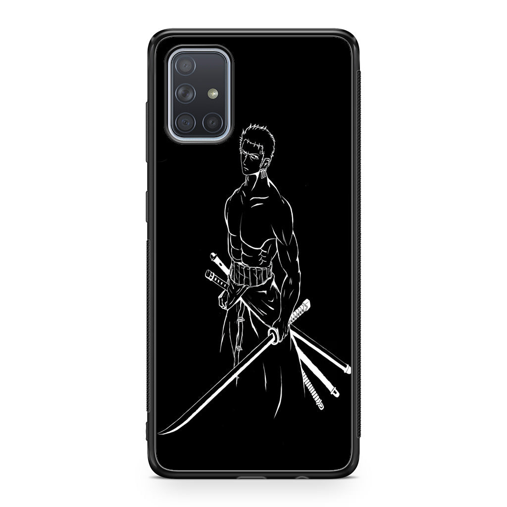 Roronoa Zoro Outlines Galaxy A51 / A71 Case