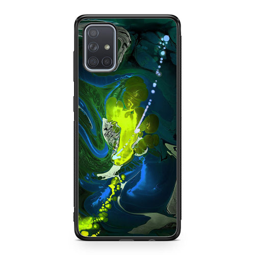 Abstract Green Blue Art Galaxy A51 / A71 Case