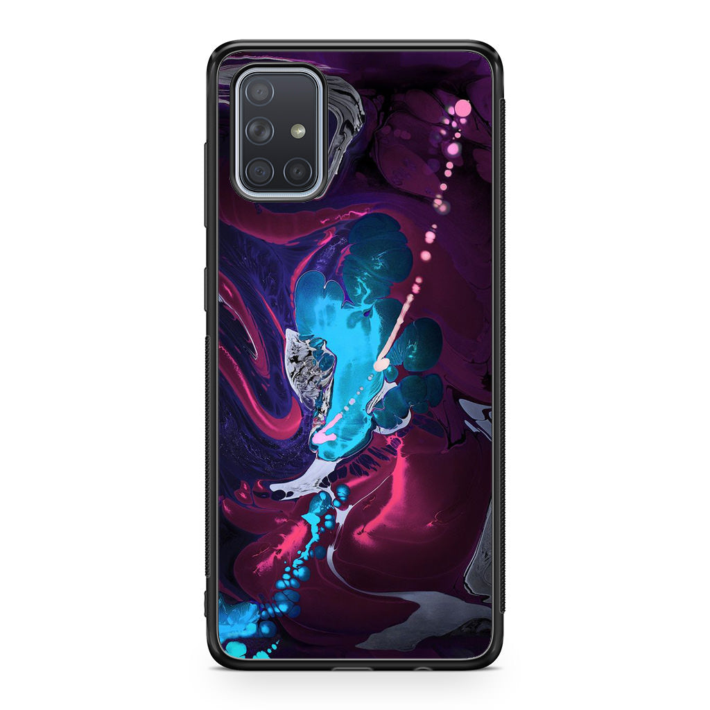 Abstract Purple Blue Art Galaxy A51 / A71 Case