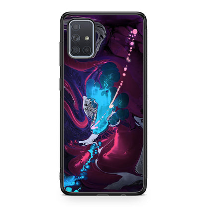 Abstract Purple Blue Art Galaxy A51 / A71 Case