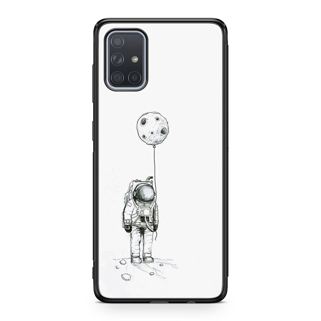 Astronaut Moon Balloon Galaxy A51 / A71 Case