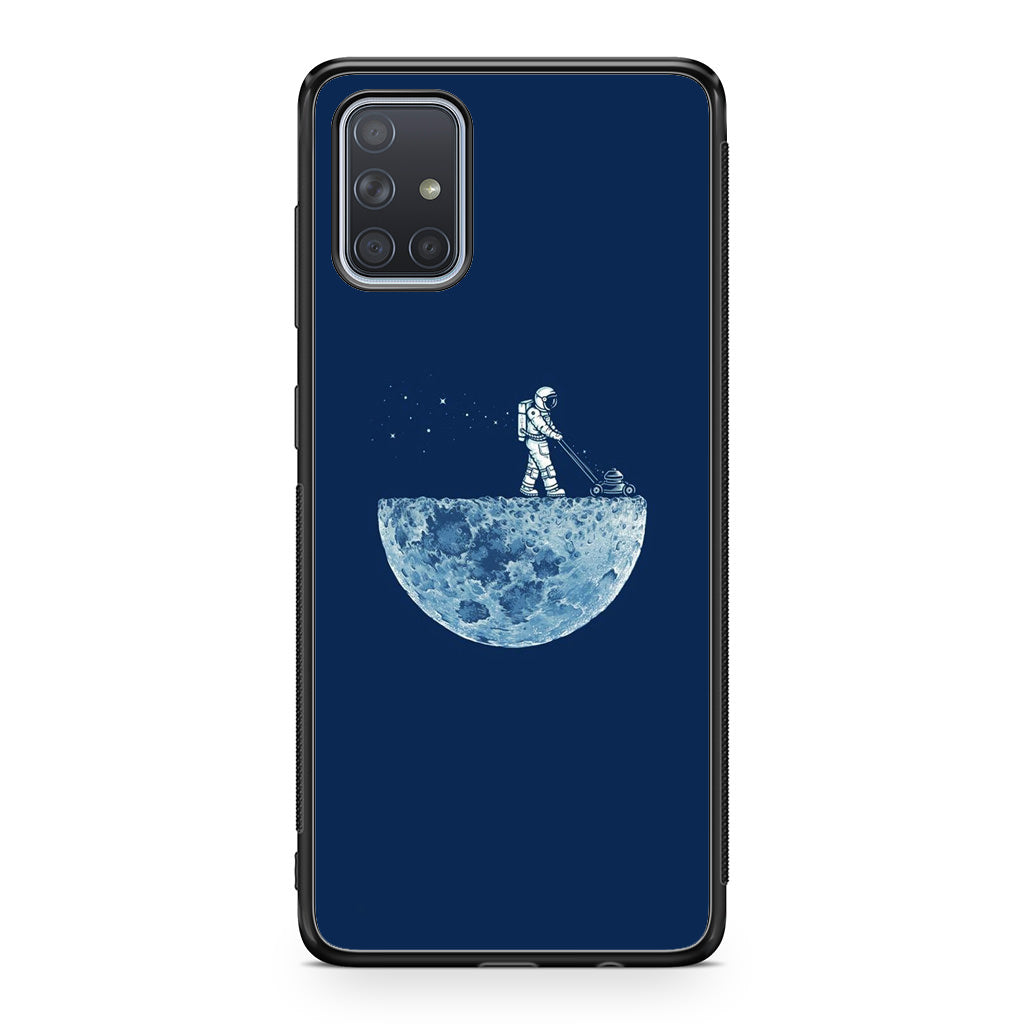 Astronaut Mowing The Moon Galaxy A51 / A71 Case