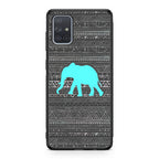 Aztec Elephant Turquoise Galaxy A51 / A71 Case