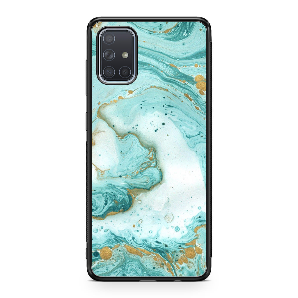 Azure Water Glitter Galaxy A51 / A71 Case