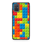 Blocks Rainbow Pattern Galaxy A51 / A71 Case