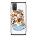 Cats on A Bowl Galaxy A51 / A71 Case