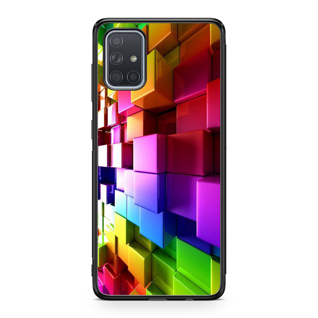 Colorful Cubes Galaxy A51 / A71 Case