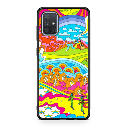 Colorful Doodle Galaxy A51 / A71 Case