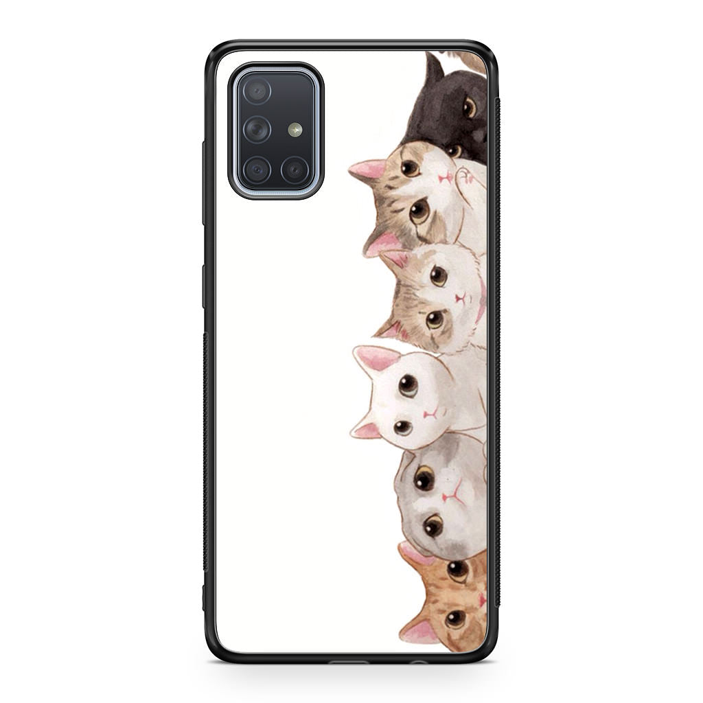 Cute Cats Vertical Galaxy A51 / A71 Case