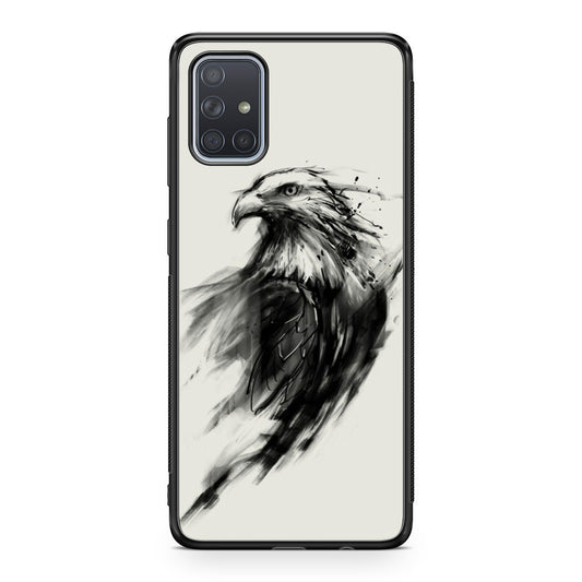 Eagle Art Black Ink Galaxy A51 / A71 Case