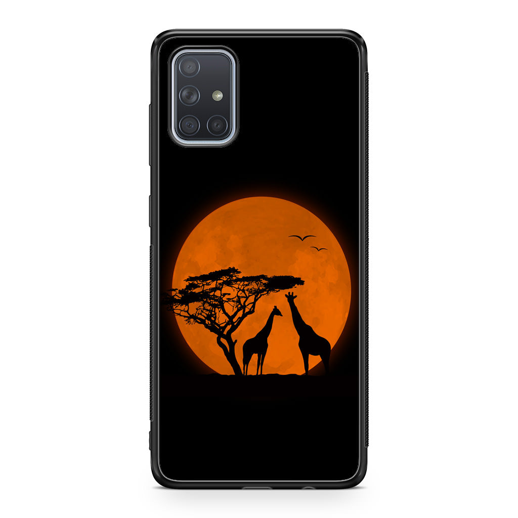 Giraffes Silhouette Galaxy A51 / A71 Case