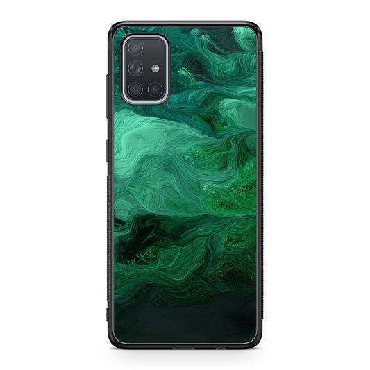 Green Abstract Art Galaxy A51 / A71 Case