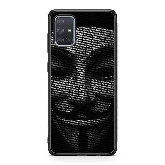 Guy Fawkes Mask Anonymous Galaxy A51 / A71 Case