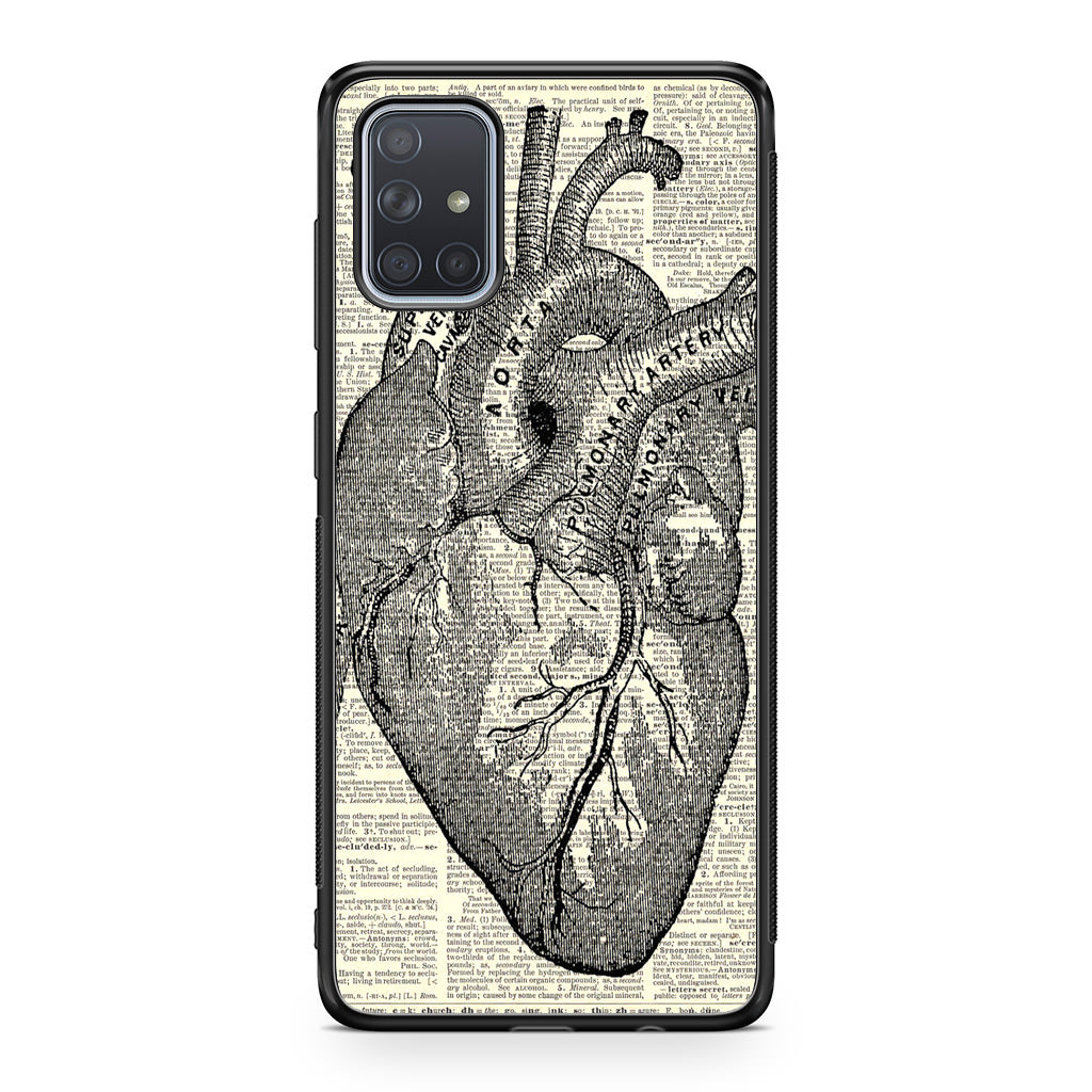 Heart Book Art Galaxy A51 / A71 Case