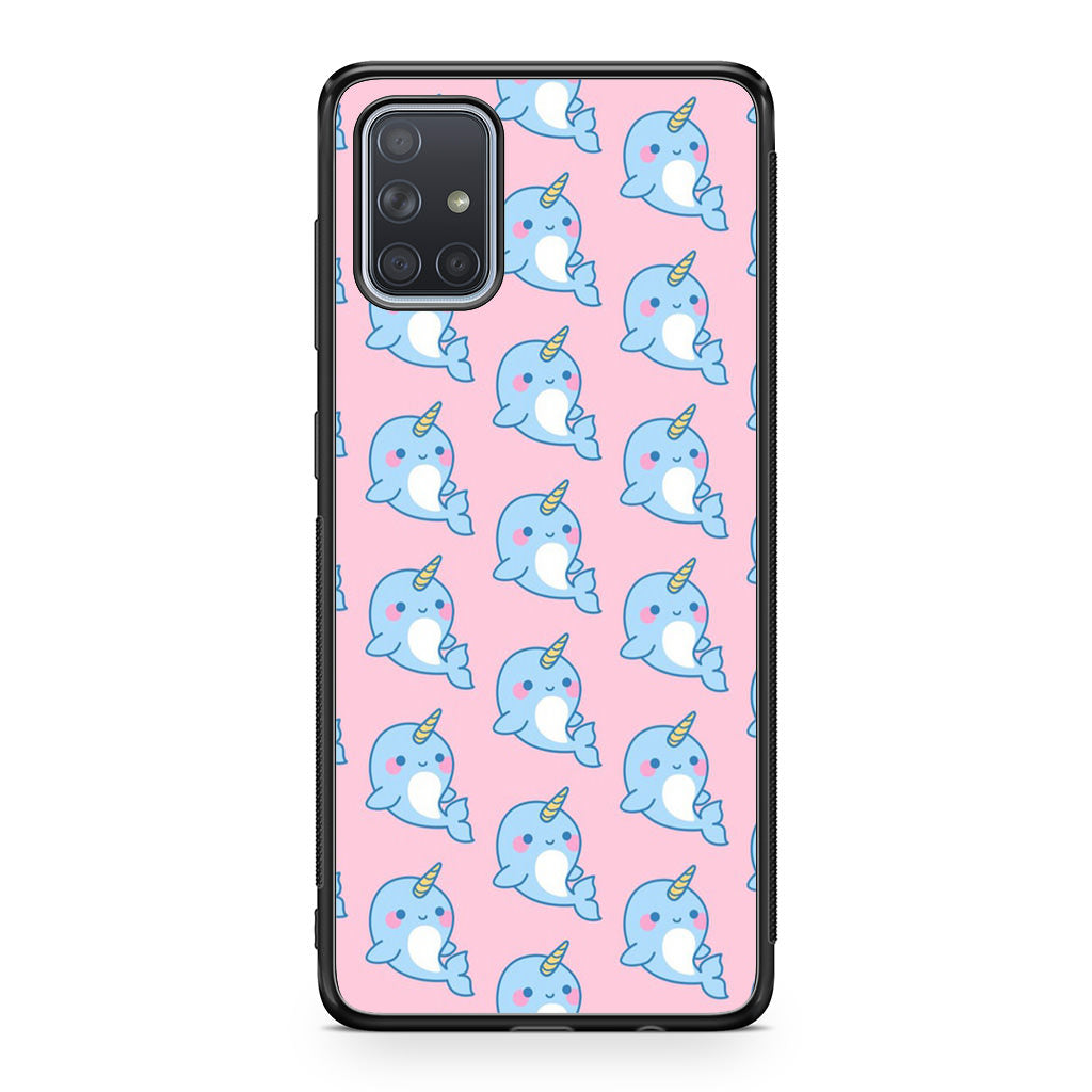 Horned Whales Pattern Galaxy A51 / A71 Case