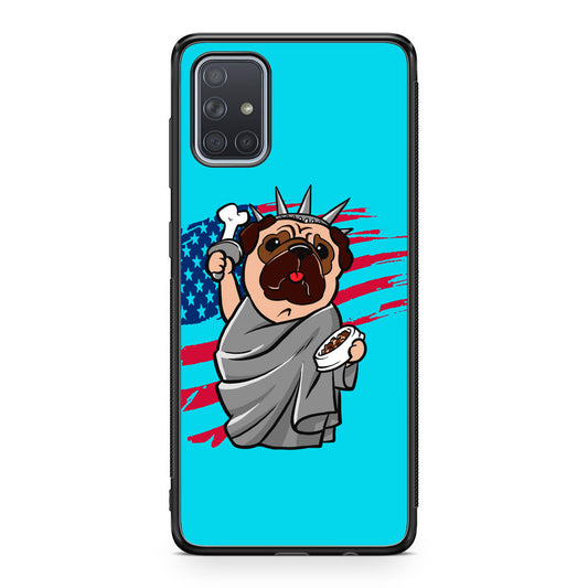 Independence Day Pug Galaxy A51 / A71 Case