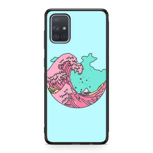Japanese Pastel Wave Galaxy A51 / A71 Case