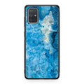 Navy Blue Marble Galaxy A51 / A71 Case