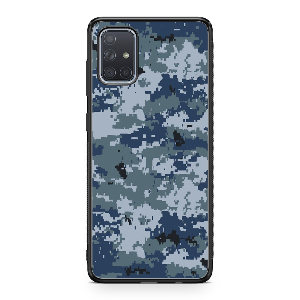 Navy Camo Galaxy A51 / A71 Case