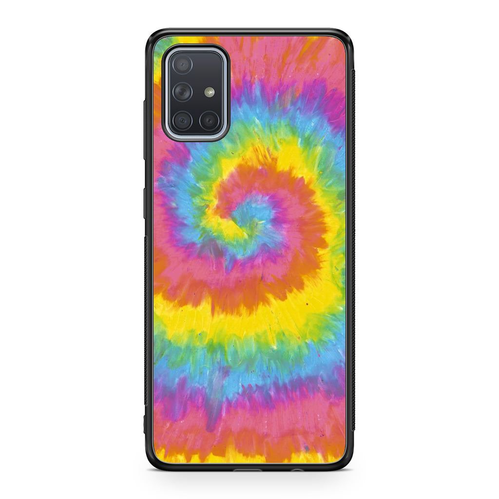 Pastel Rainbow Tie Dye Galaxy A51 / A71 Case